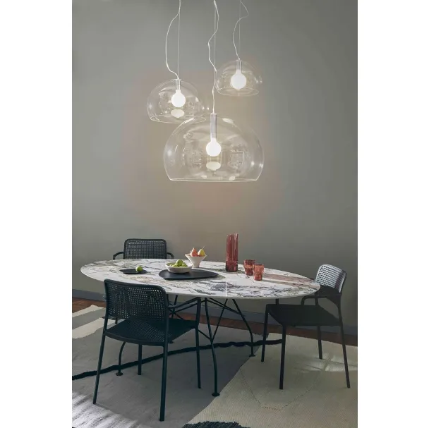 Lampada Fl/y Big in plexiglas trasparente di Kartell