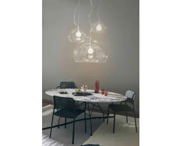 Lampada Fl/y Big in plexiglas trasparente di Kartell