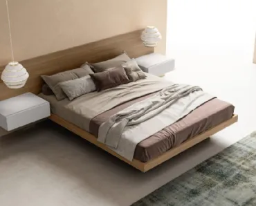 Letto con box contenitore Float di Zalf