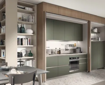 Cucina Moderna Boxi Verde di Scavolini