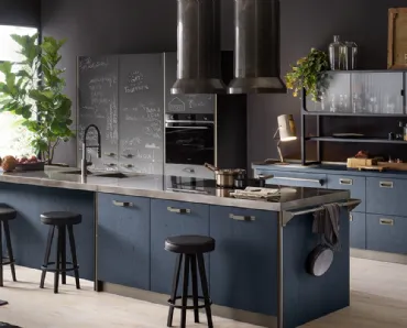 Cucina Moderna Diesel get Together Kitchen in Blue di Scavolini