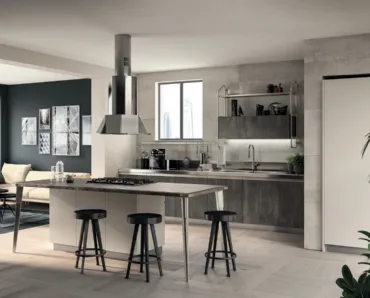 Cucina Moderna Diesel Open Workshop Concrete Harlem di Scavolini