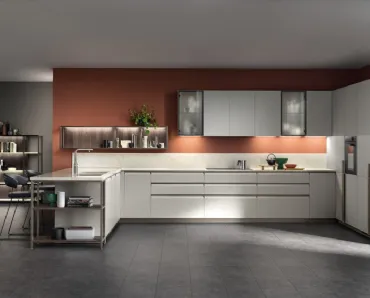 Cucina Moderna Formalia in PET Pioggia di Scavolini