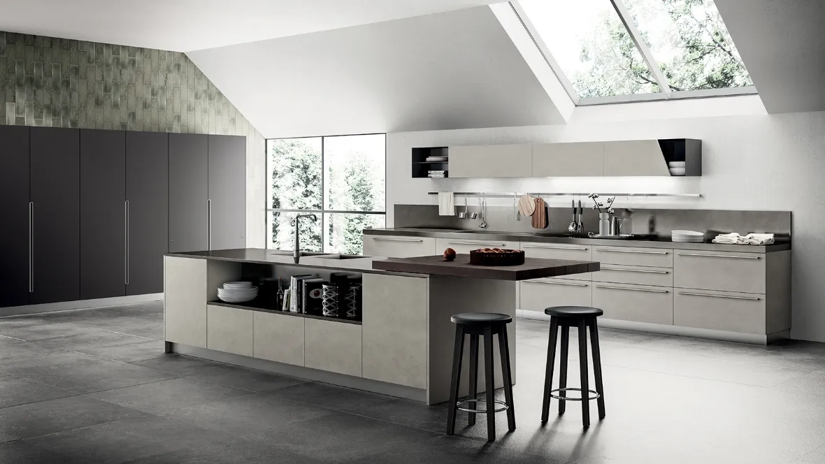 Cucina Moderna Mood in Biomalta Argilla Lima di Scavolini