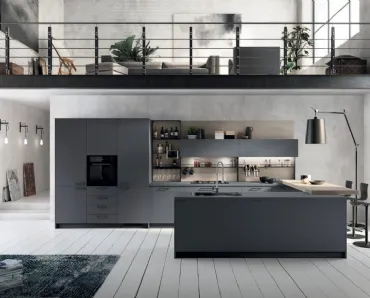 Cucina Moderna Mood Grigio Bromo di Scavolini