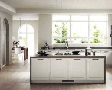 Cucina su misura Favilla Bianco Prestige di Scavolini